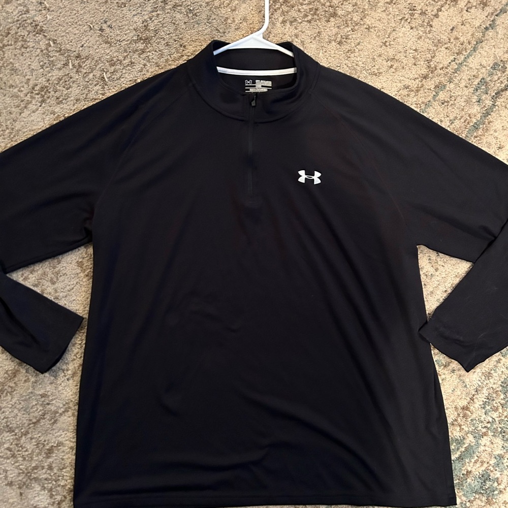 Under Armour Black Long Sleeve quarter zip pullover